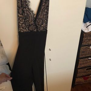 Black lace jumpsuit
